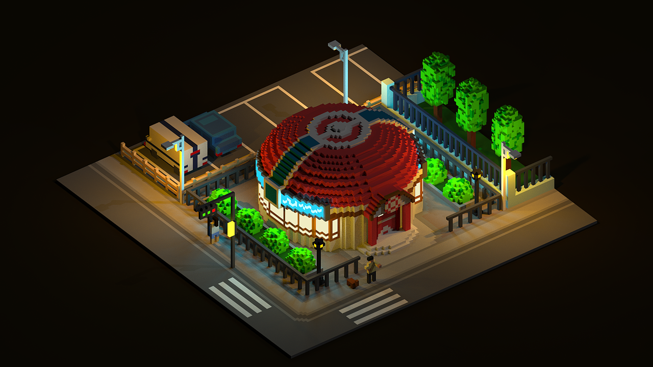 MagicaVoxel 其它作品（图ZMTE4ODQxNDQ0） - 场景 - 站酷设计师图为设计原创素材 - 站酷ZCOOL