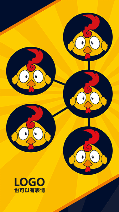 河南建业小鸡logo精选