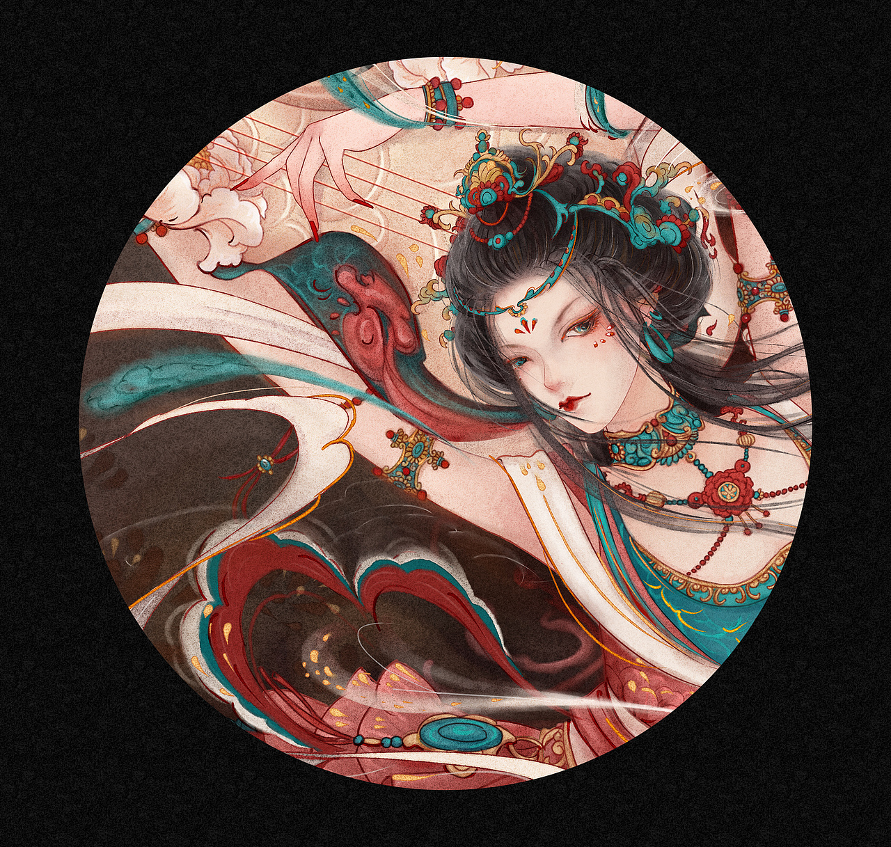 大梦一场过敦煌——王者荣耀主题海报及皮肤设计(图ZMTI4NDQyMTE2) - 其他 - 站酷设计师迟讷原创素材 - 站酷ZCOOL