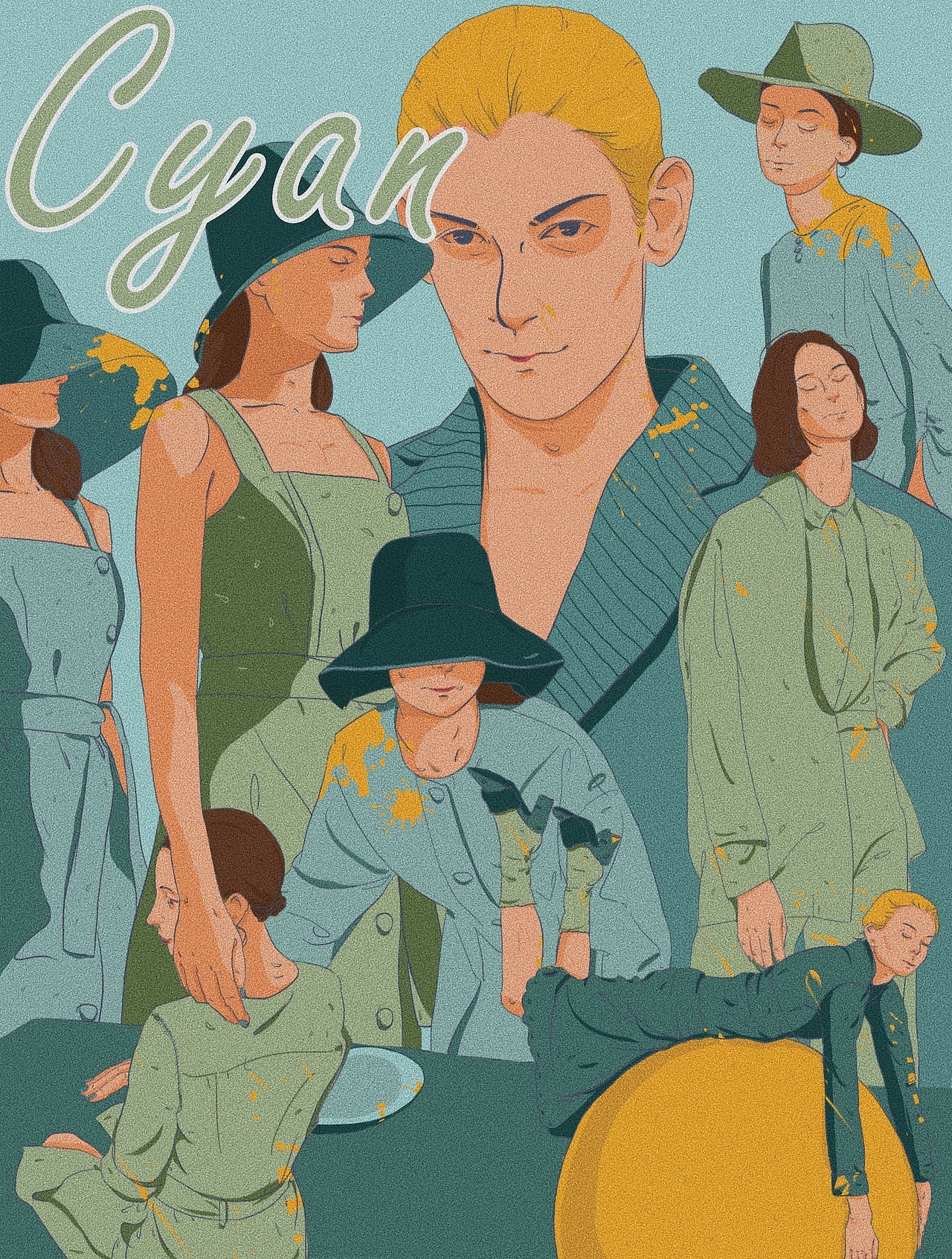 人物拼贴色彩系列（图ZMTY1MzEzNDYw） - 创作习作 - 站酷设计师阿宅的礼拜天原创素材 - 站酷ZCOOL