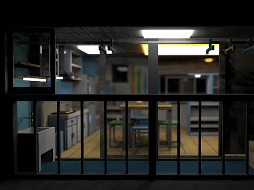 像素建模-30㎡复式单身公寓（个人主页-ZMzc2MjI0MDg=） - 场景 - 站酷设计师放克吉太原创素材 - 站酷ZCOOL