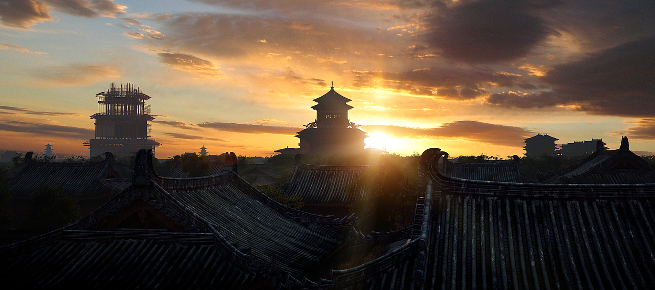 紫微城 定鼎门 应天门 明堂 外郭城宫城与皇城复原图