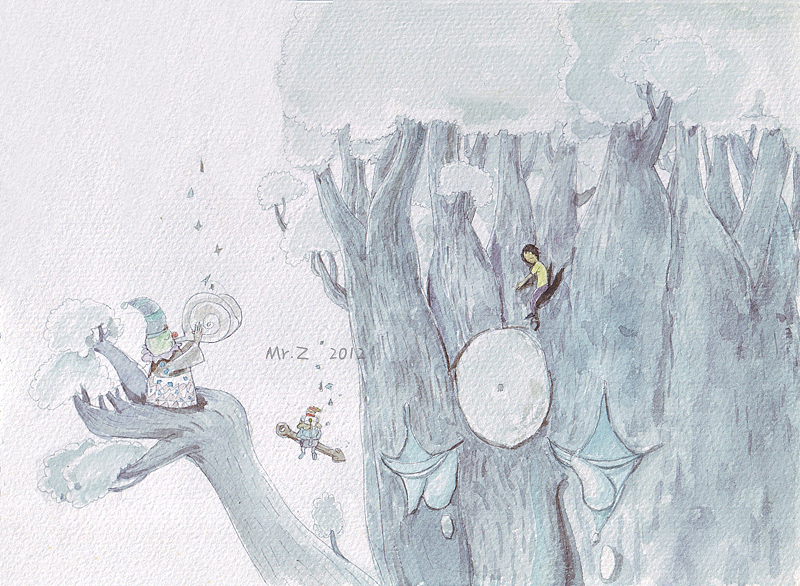 《流浪的时光》（图ZNzAzMTY5Ng==） - 商业插画 - 站酷设计师Mr__z_原创素材 - 站酷ZCOOL