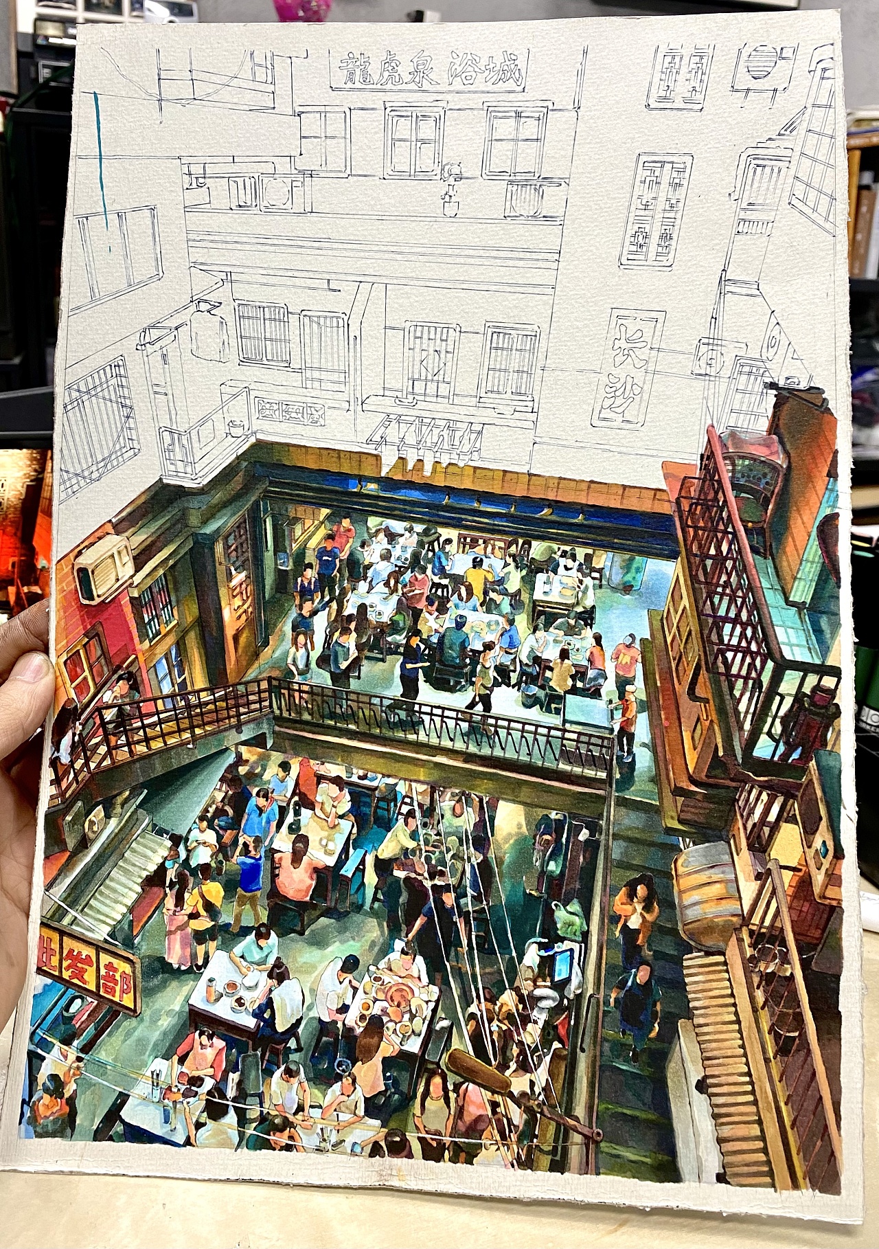 手绘文和友|纯艺术|绘画|赵航马克笔 - 原创作品 - 站酷 (zcool)