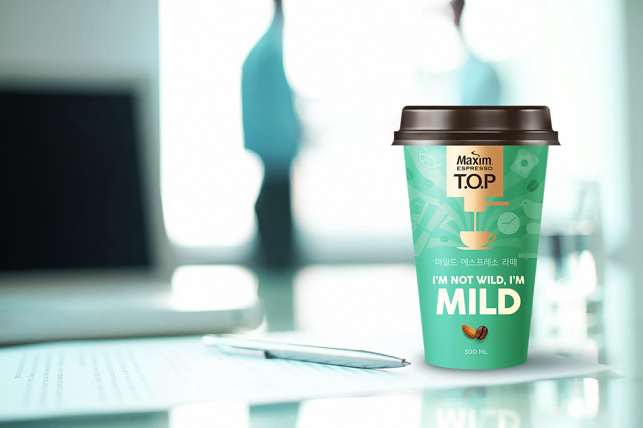 韩国Maxim咖啡 T.O.P全新包装设计