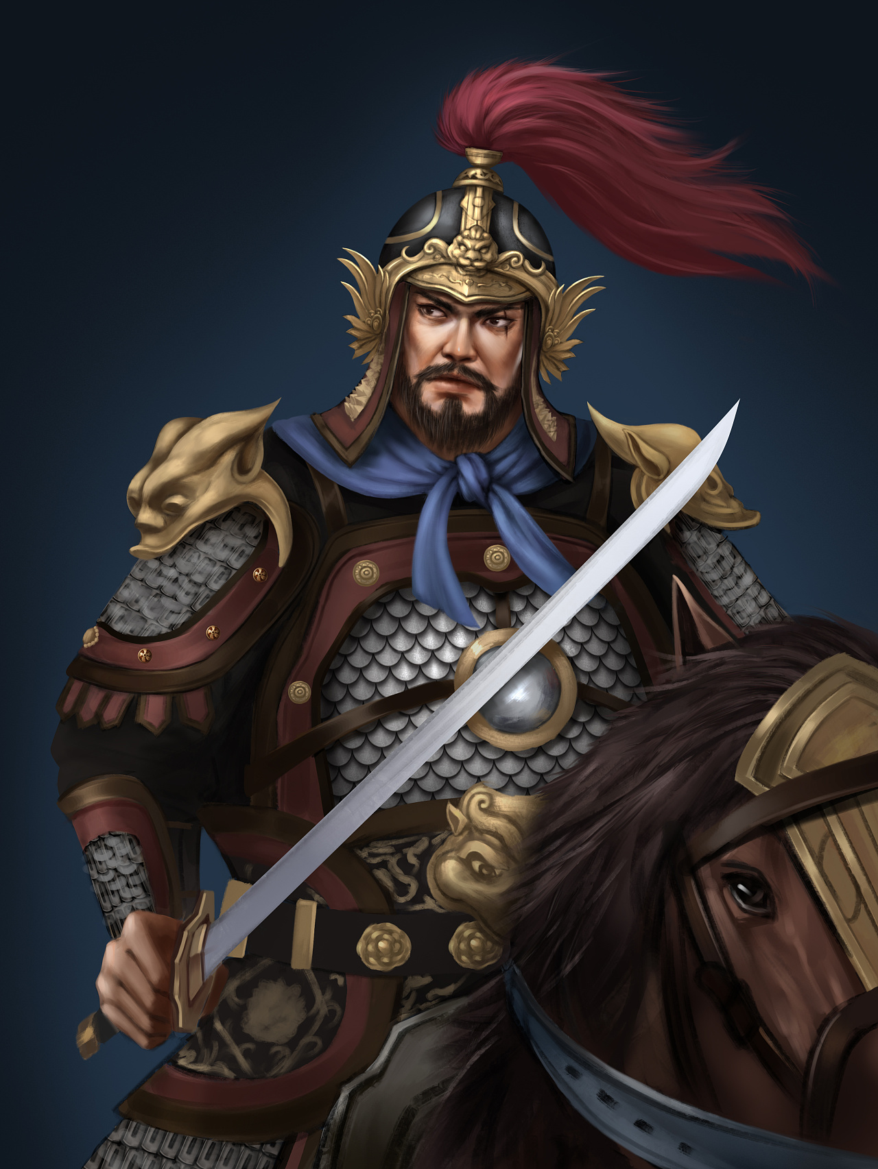 明朝武将|插画|创作习作|梦的挽歌 - 原创作品 - 站酷 (zcool)