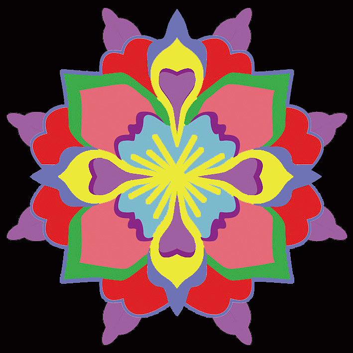 羌族传统纹样自己改编