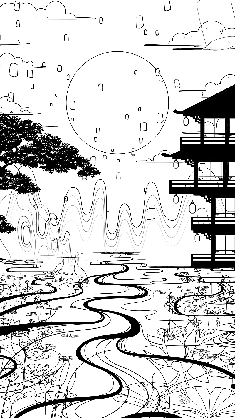 2021中秋节插画（图ZMjY5MzEyNDYw） - 商业插画 - 站酷设计师绿洲哥哥原创素材 - 站酷ZCOOL