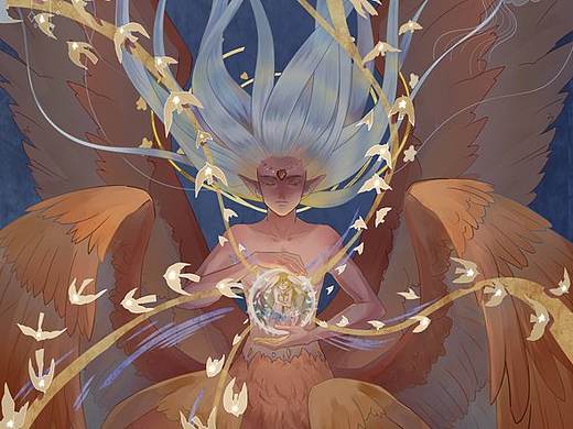 绘画练习——飞鸟与星星