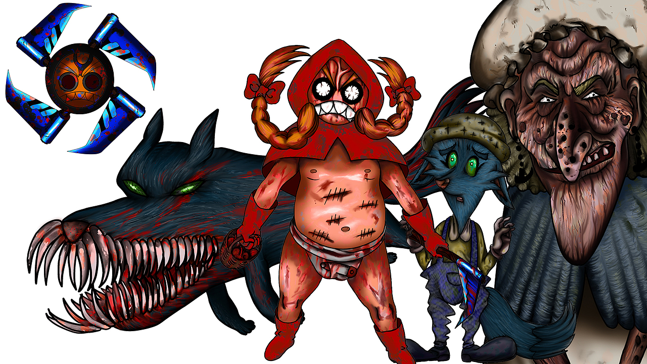 大红帽与小灰狼（图ZMzcwNzA2OA==） - 概念设定 - 站酷设计师正义原创素材 - 站酷ZCOOL