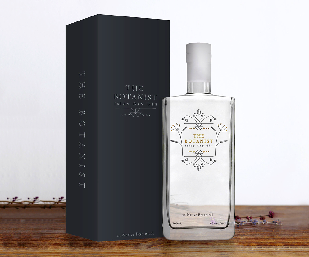 包装设计 - The Botanist Islay Dry Gin 植物学家干金酒 -法国ECV学院(图ZNTQ5NjExNjA=) - 包装 - 站酷设计师法国ECV学院原创素材 - 站酷ZCOOL