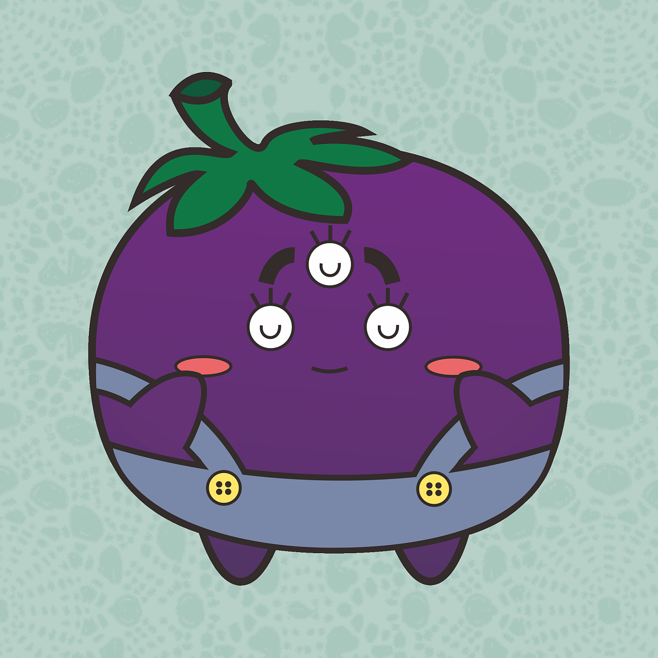 茄子快传滚滚吉祥物形象设计