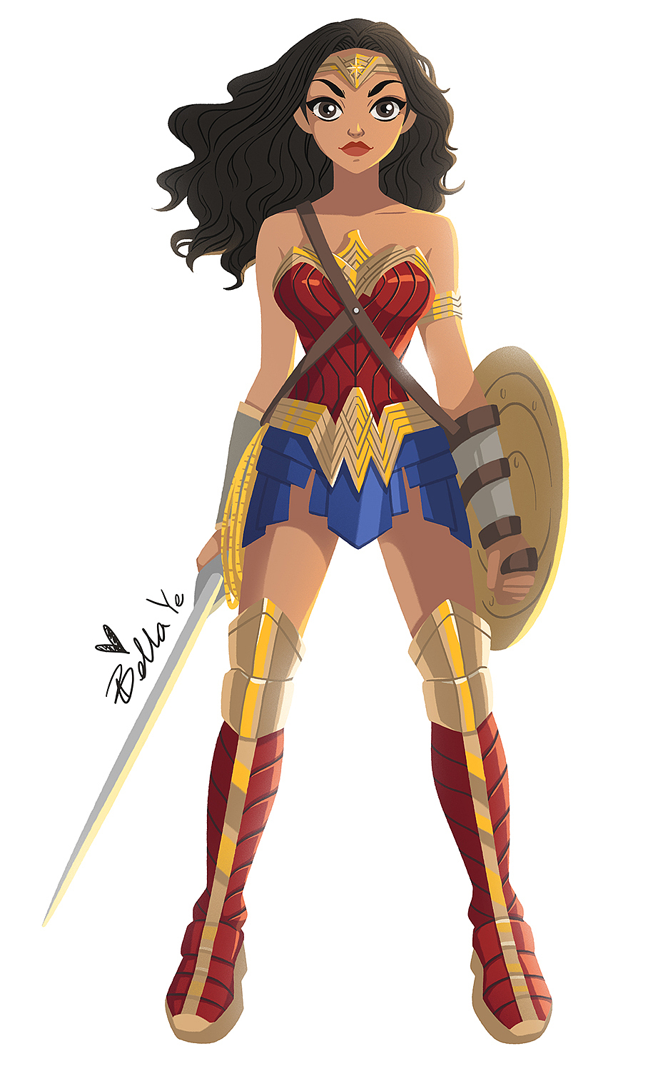 Wonder Woman（图ZODE1MDM5OTI=） - 商业插画 - 站酷设计师叶贝拉原创素材 - 站酷ZCOOL