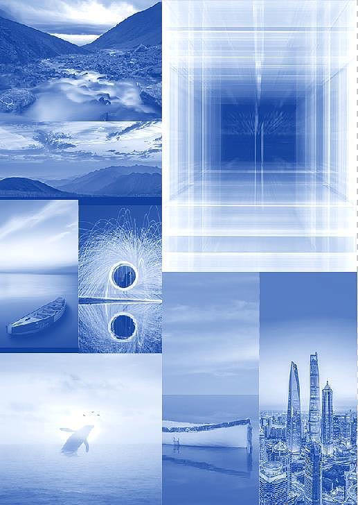 ps版式排版训练红蓝冷暖对比