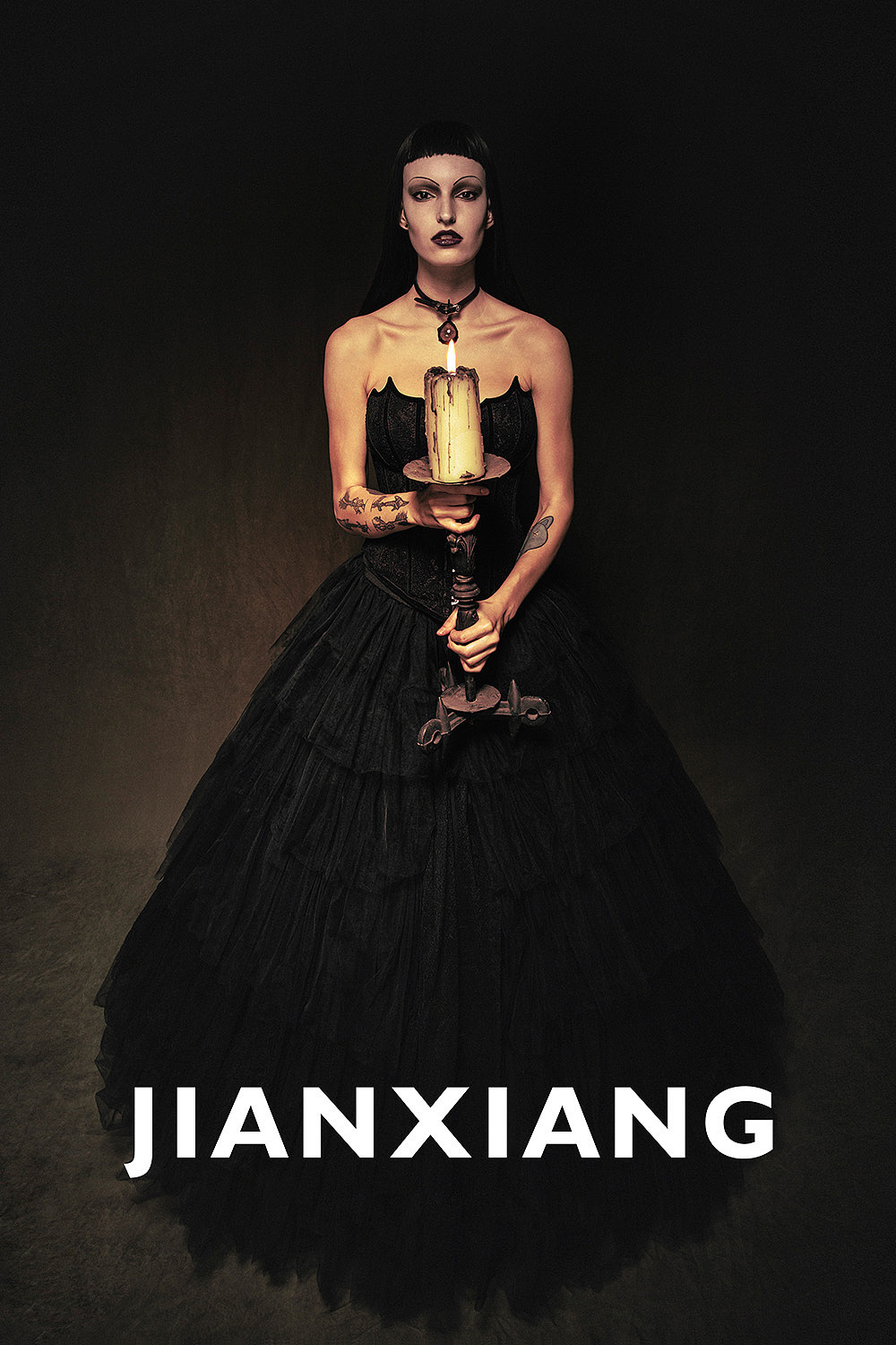 暗黑系朋克哥特人像风格服装拍摄