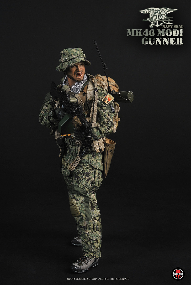 SoldierStory 美国海军海豹突击队 MK46 MOD1机鎗手（图ZMTExMDIwMDY4） - 手办/模玩 - 站酷设计师SoldierStory原创素材 - 站酷ZCOOL