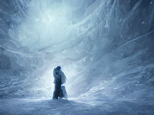 #AI创作实验室#冰天雪地中的情侣