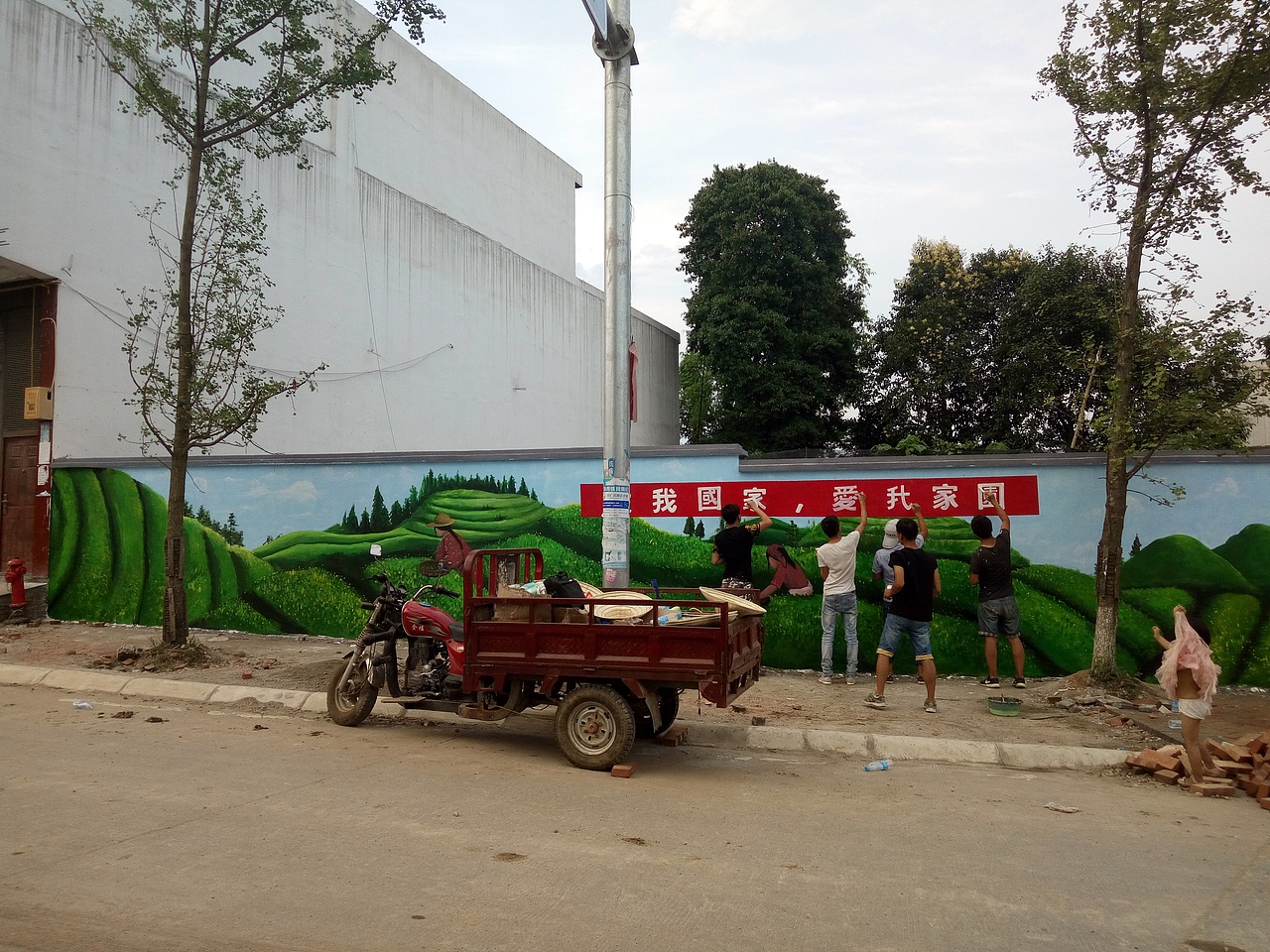 新农村墙绘，乡村文化墙，社区墙绘，社区文化墙