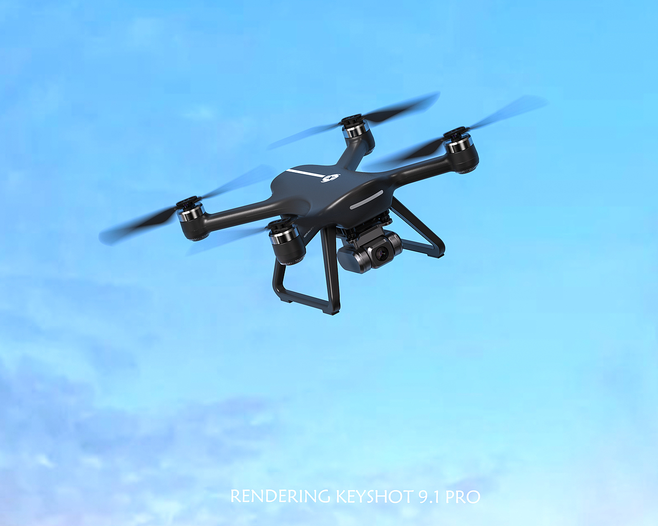 产品渲染-无人机