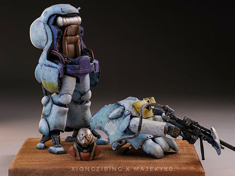 横山宏 ma.k 1/20 白骑士 作品分享