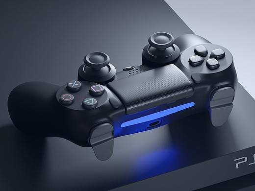 【产品建模渲染】PS4游戏手柄