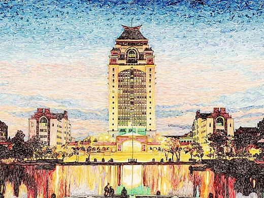 手绘福建厦门---旅行插画