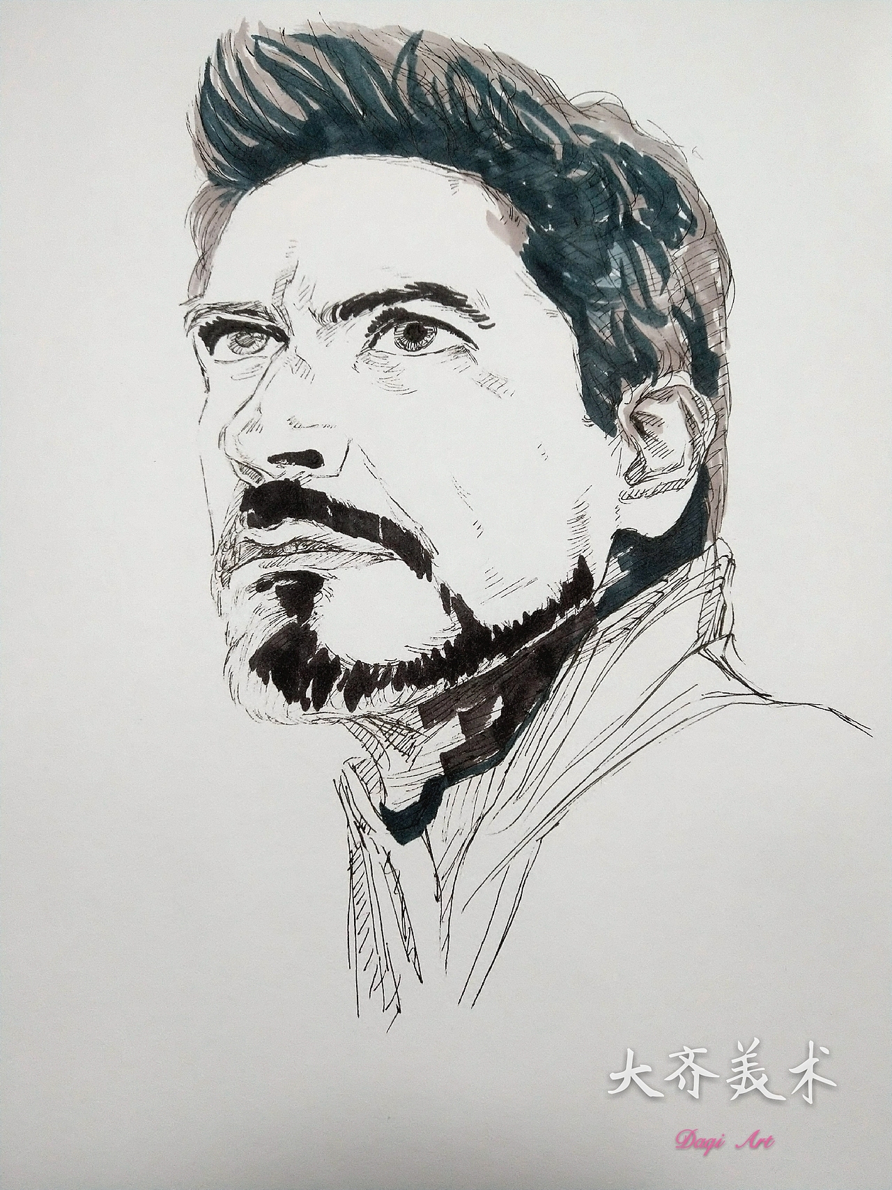 复仇者联盟4终局之战海报手绘