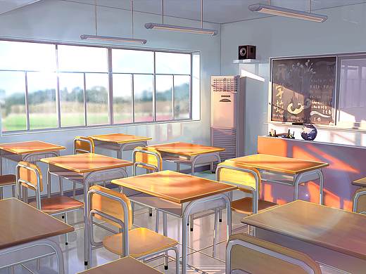 日系场景/再忙也要画作业