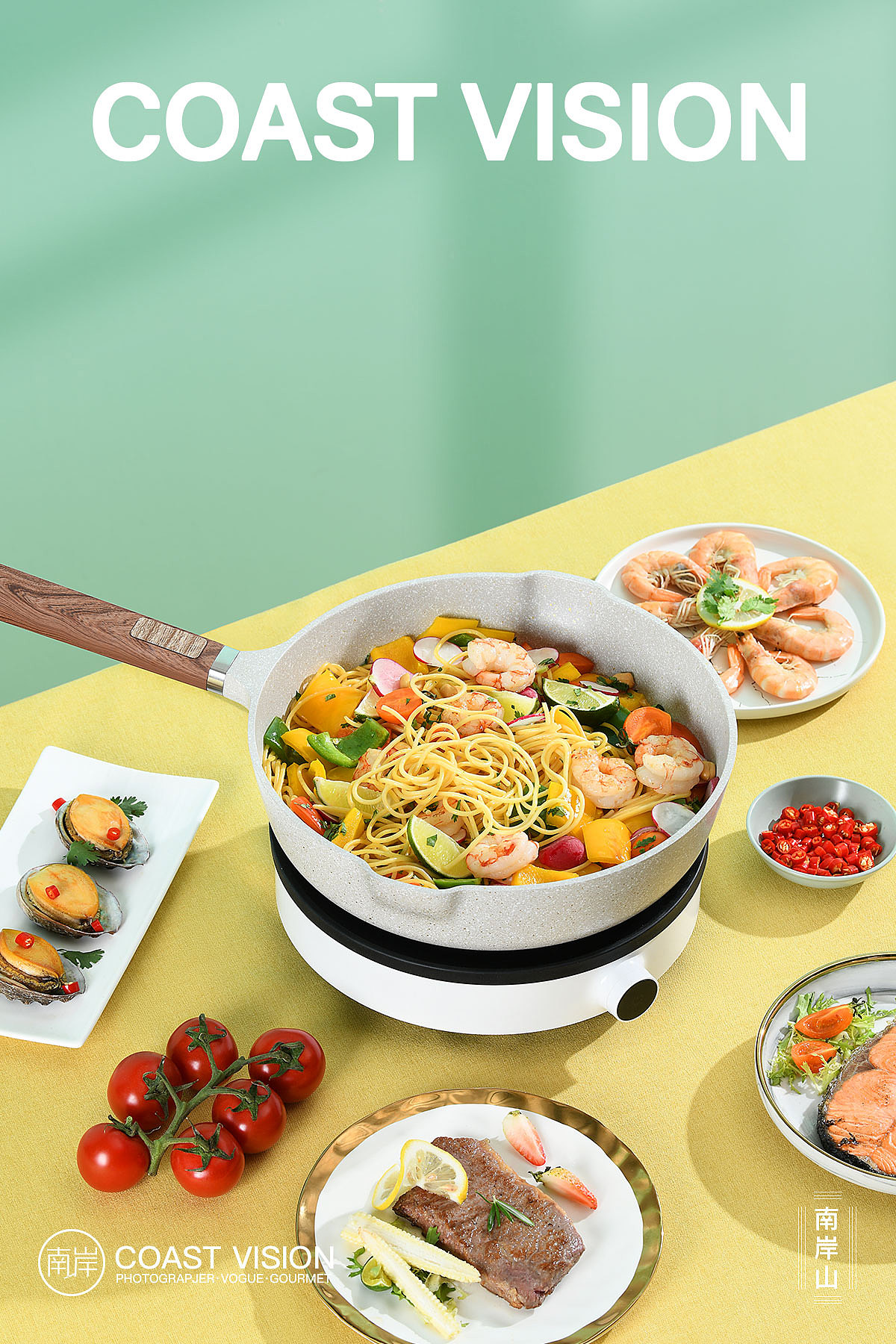 麦饭石锅|白色炒锅|产品摄影|南岸山（图ZMjE2MDAyODQ0） - 产品摄影 - 站酷设计师南岸山原创素材 - 站酷ZCOOL