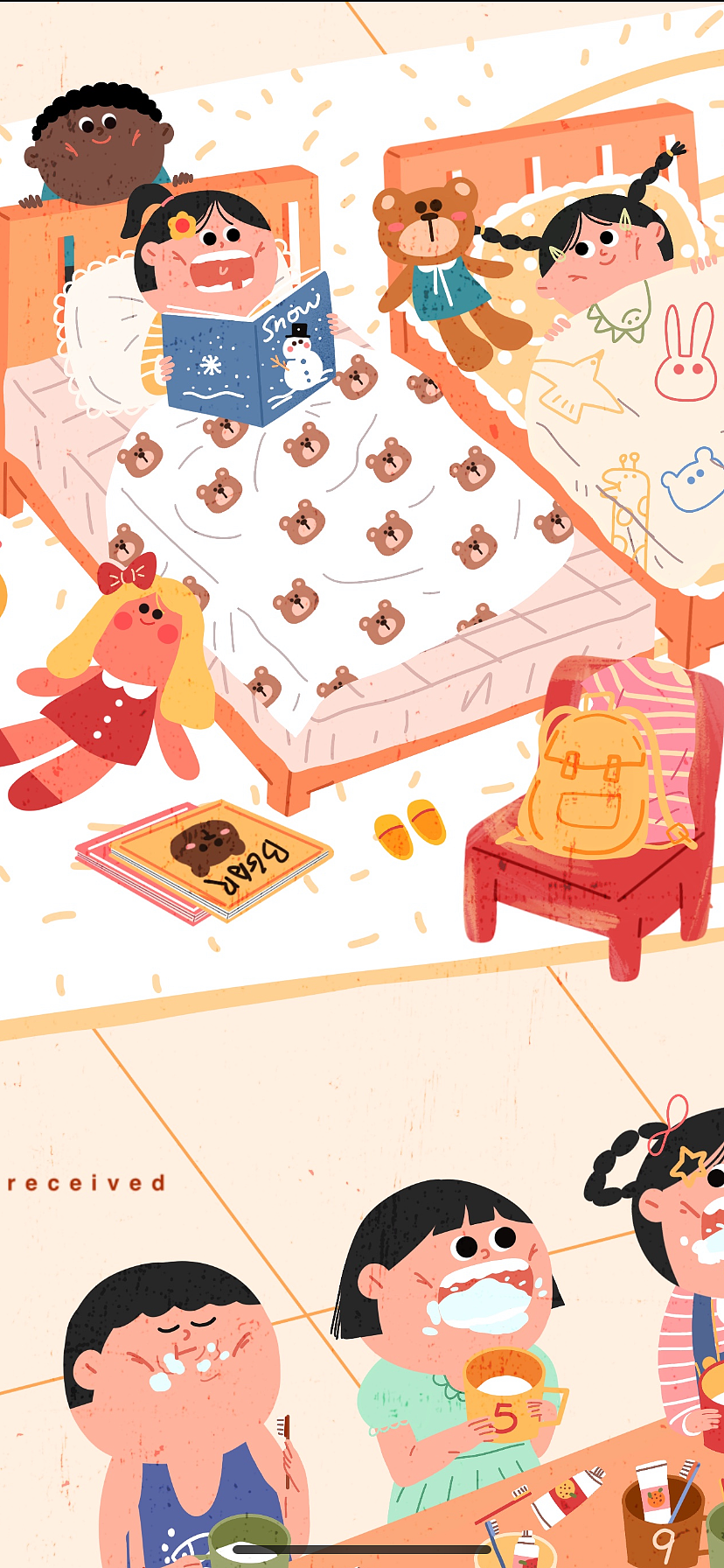 幼稚园的故事03（图ZMjEwNjEzNjI4） - 儿童插画 - 站酷设计师秧琪yoki原创素材 - 站酷ZCOOL