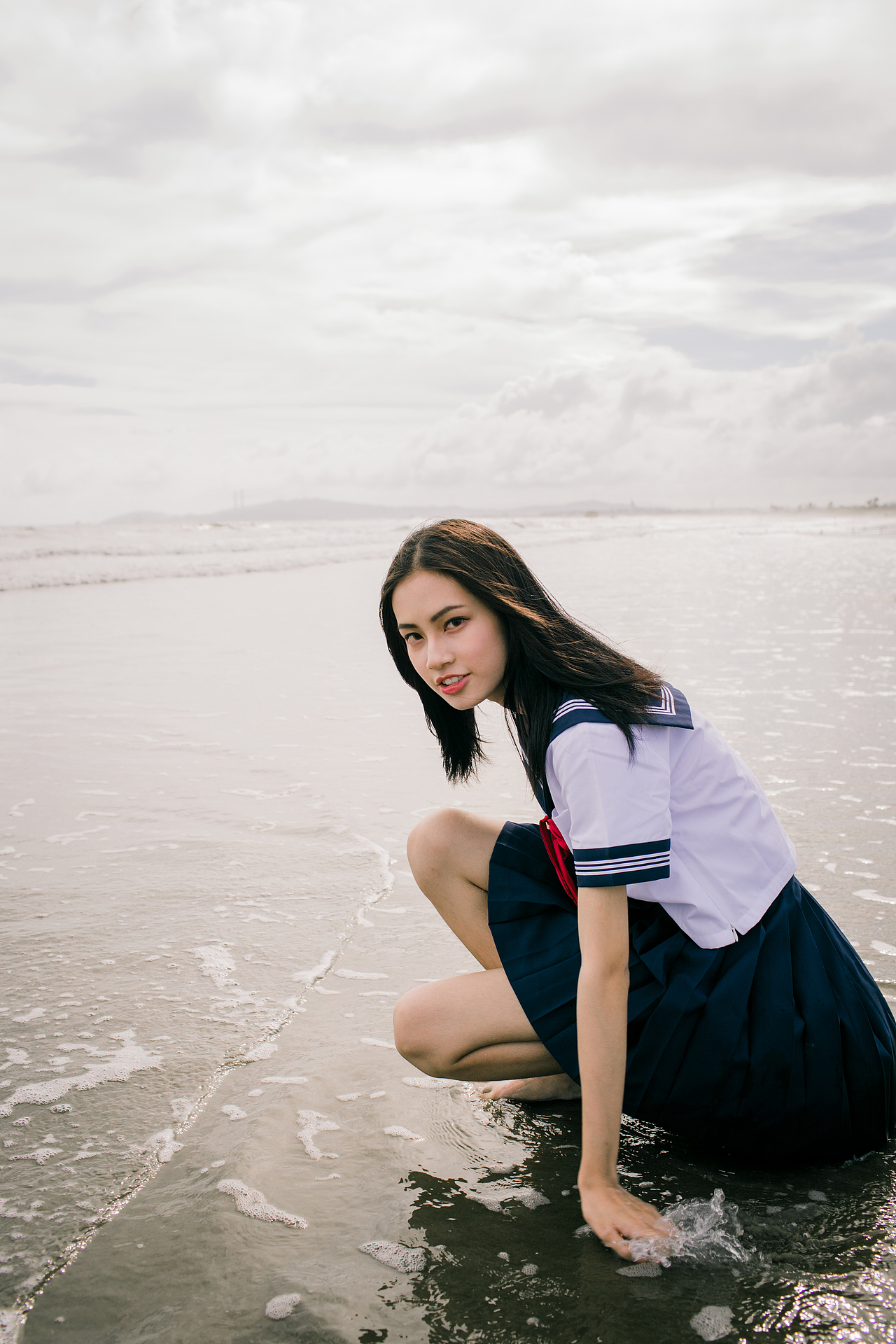 没有带T2来海边