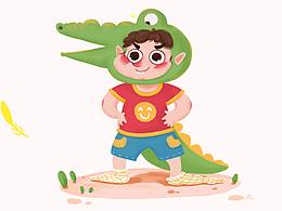 #y园糖插画打卡21天#day0  《我》