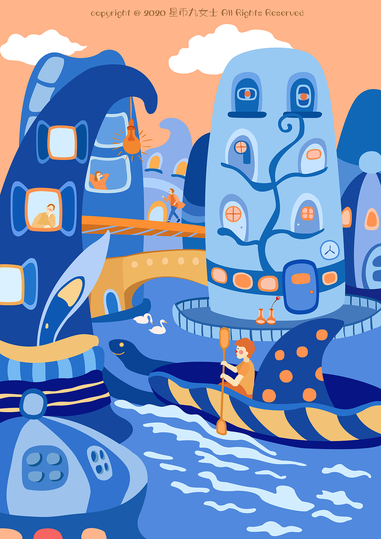 创想城市建筑空间|插画|创作习作|星币九女士_原创作品-站酷zcool