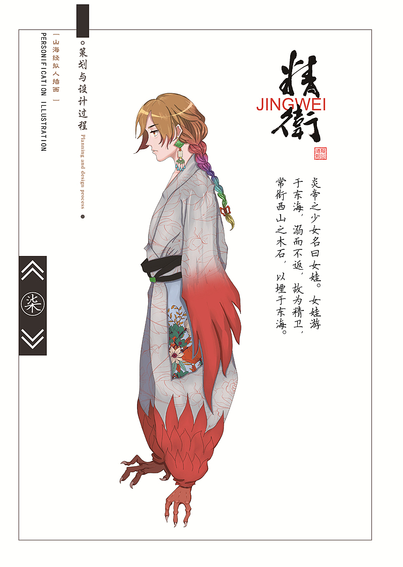 毕业设计《山海经》拟人插画设计与应用
