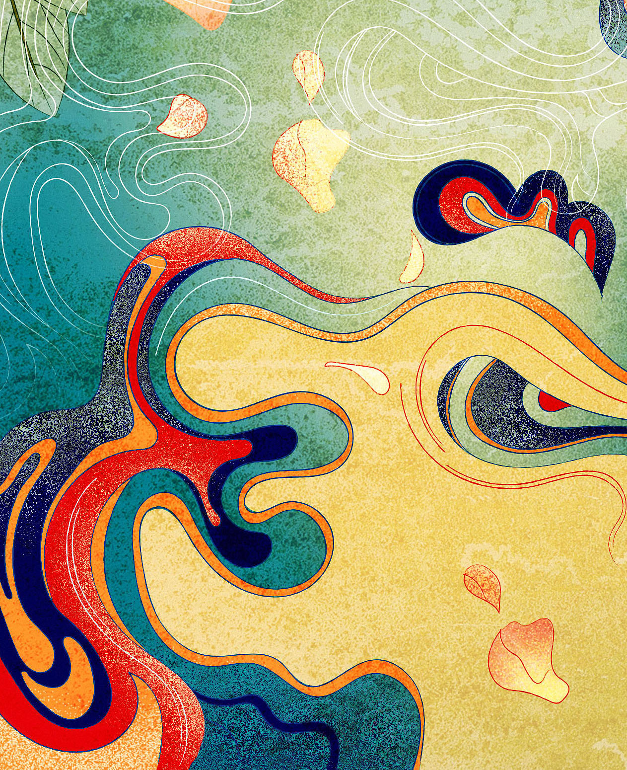 蜉蝣|插画|创作习作|猪糯糯hh - 原创作品 - 站酷 (zcool)