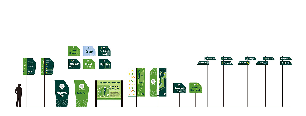 户外公园空间标识导向设计