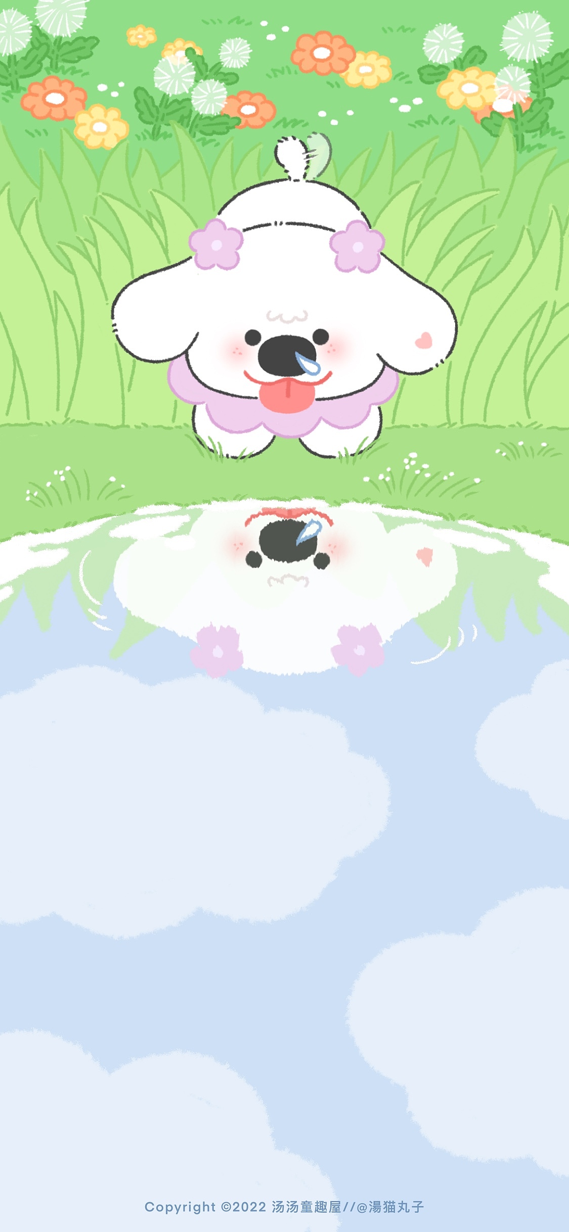 《小狗的春天》系列插画&壁纸