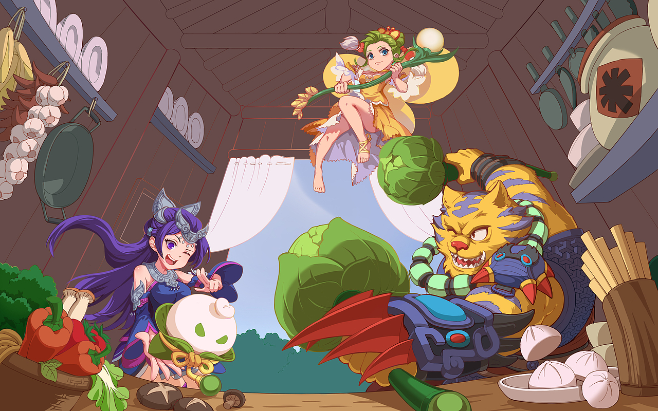《梦幻西游》梦幻厨房（图ZMzMzOTU5MzYw） - 商业插画 - 站酷设计师袁动动漫原创素材 - 站酷ZCOOL
