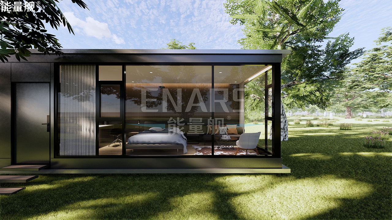 在牛草山山巅入住可移动网红太空舱能量舰是什么体验?