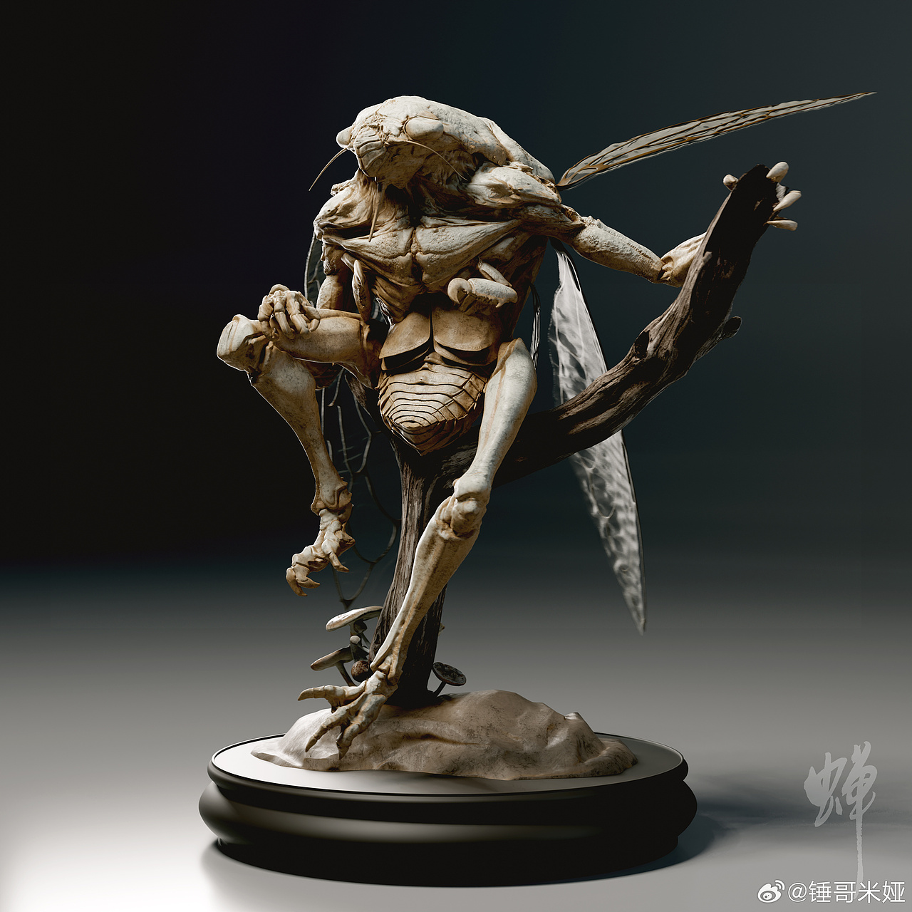 学员：锤哥米娅 的zbrush生物雕刻作业练习（图ZMzcwODAxOTI0） - 概念设定 - 站酷设计师盘古的声音原创素材 - 站酷ZCOOL