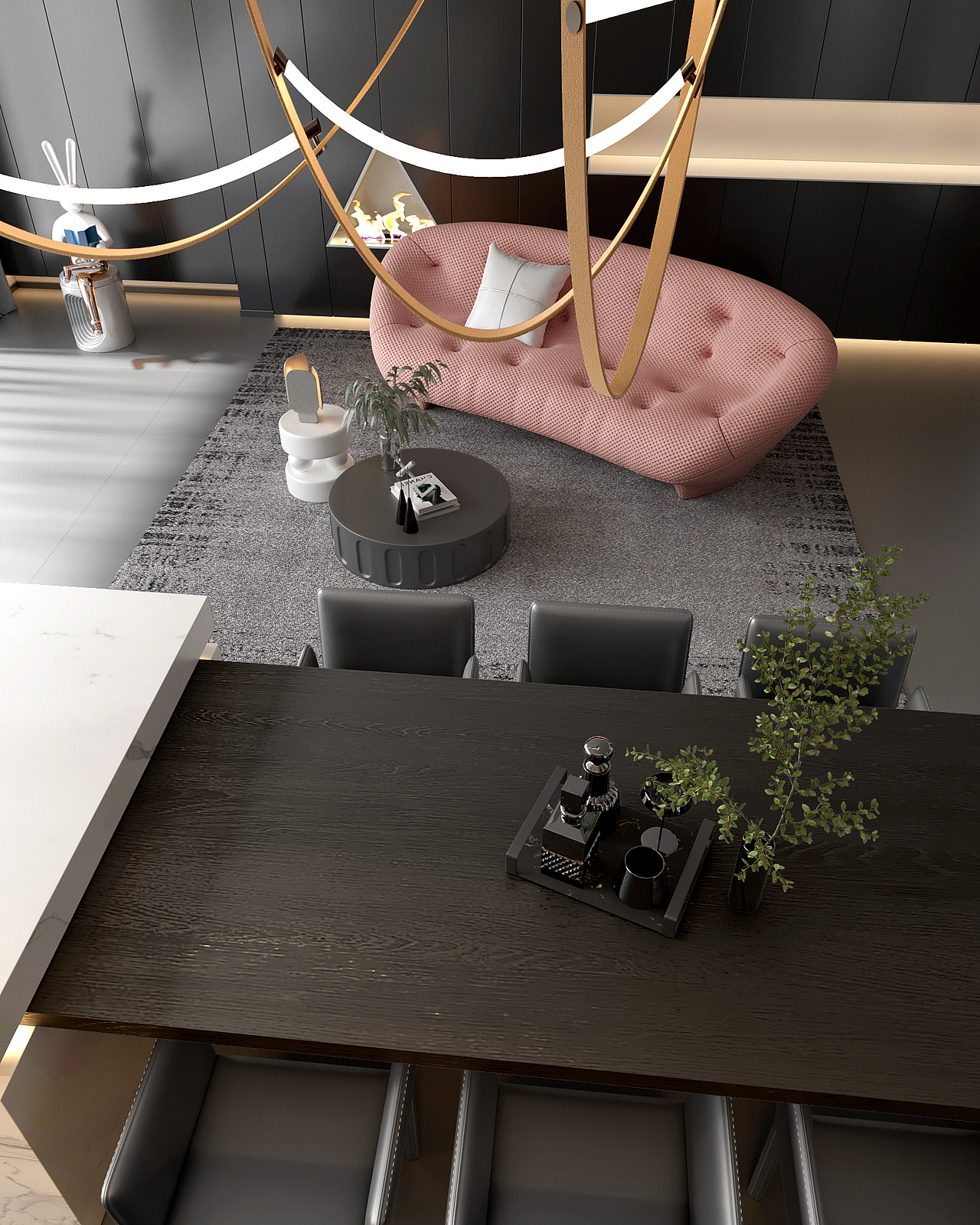 暗黑风家装（图ZMzYxNjI1NzEy） - 家装设计 - 站酷设计师南方视觉原创素材 - 站酷ZCOOL