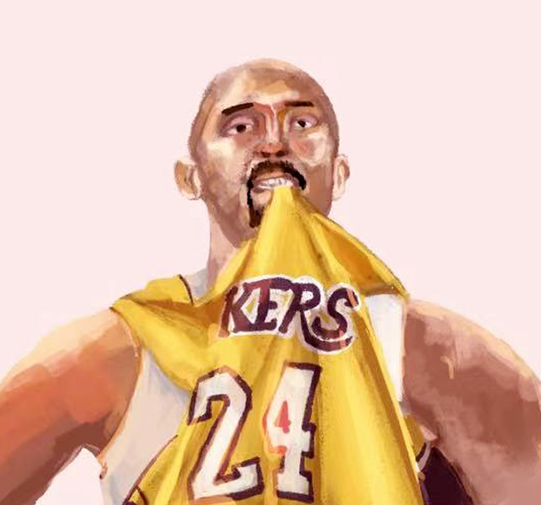 ipad人物画像《科比-永远的24号》