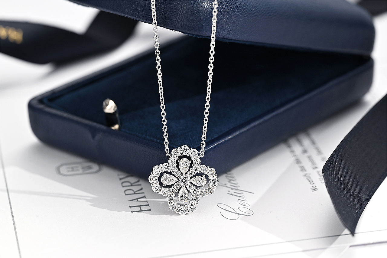 HW diamond loop 钻石项链 珠宝摄影