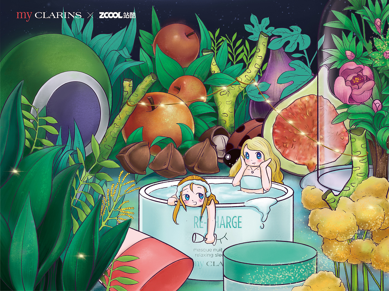 MY CLARINS秘境之旅（图ZMjk4NzkyODYw） - 海报 - 站酷设计师Sepkno原创素材 - 站酷ZCOOL