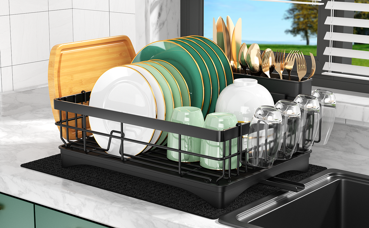 碗碟架建模渲染（图ZMzQwODc5MDg0） - 产品 - 站酷设计师MZADesign原创素材 - 站酷ZCOOL