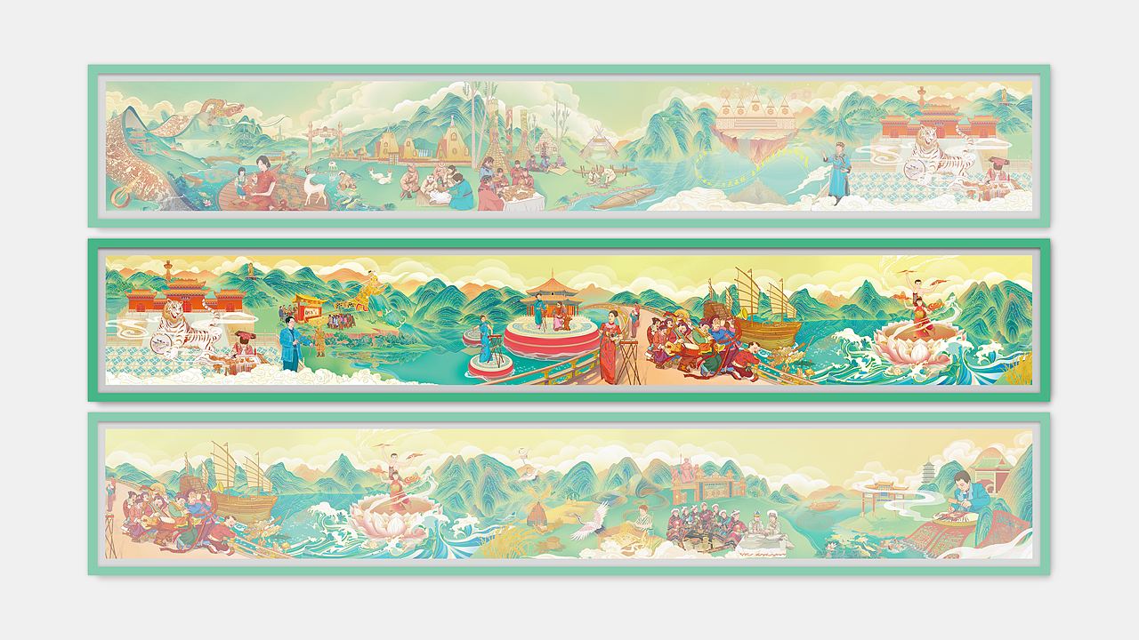 非遗品牌设计~龙江非遗插画（图ZMzA1NDcxOTI0） - 商业插画 - 站酷设计师海二儿原创素材 - 站酷ZCOOL