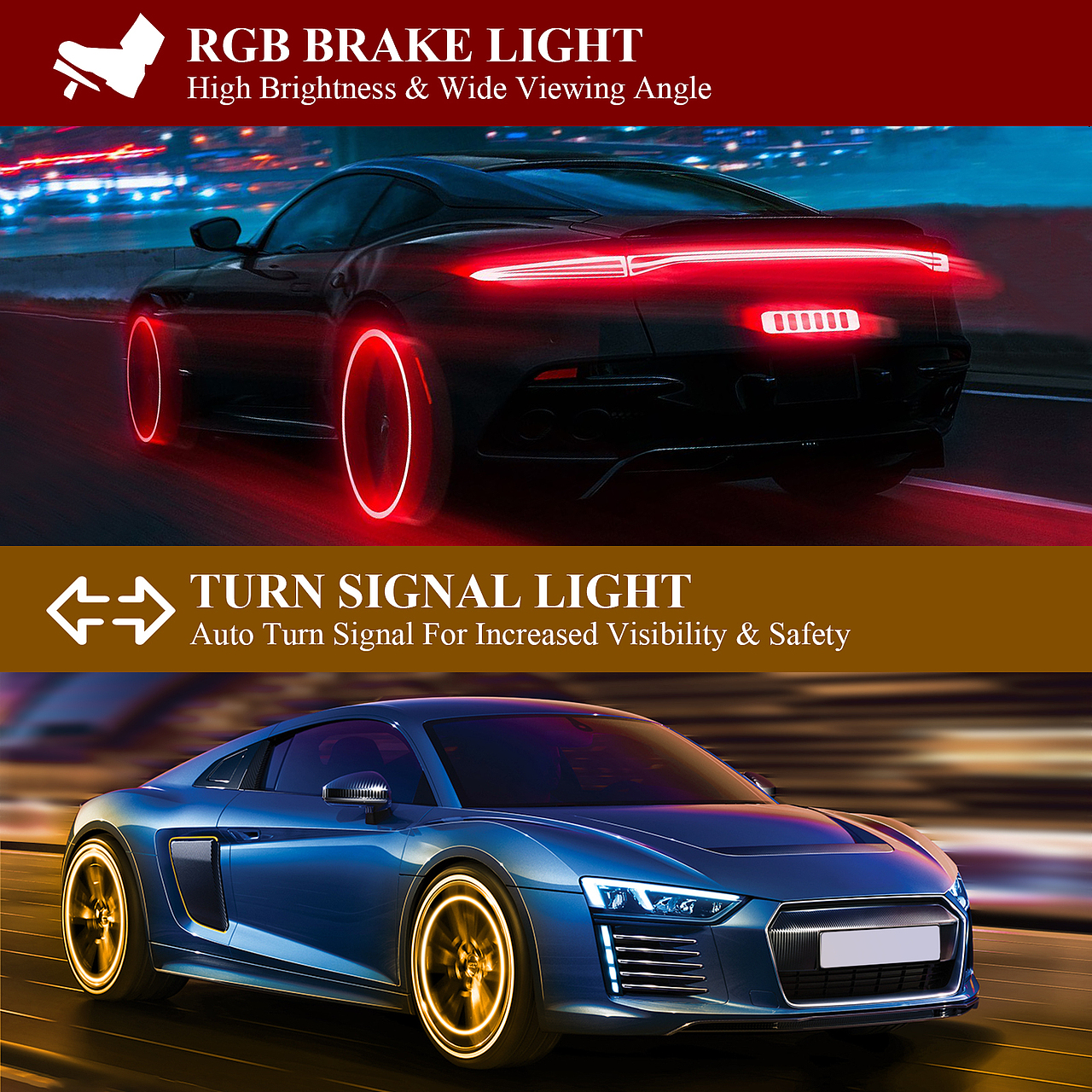 亚马逊车轮毂彩色LED灯主图