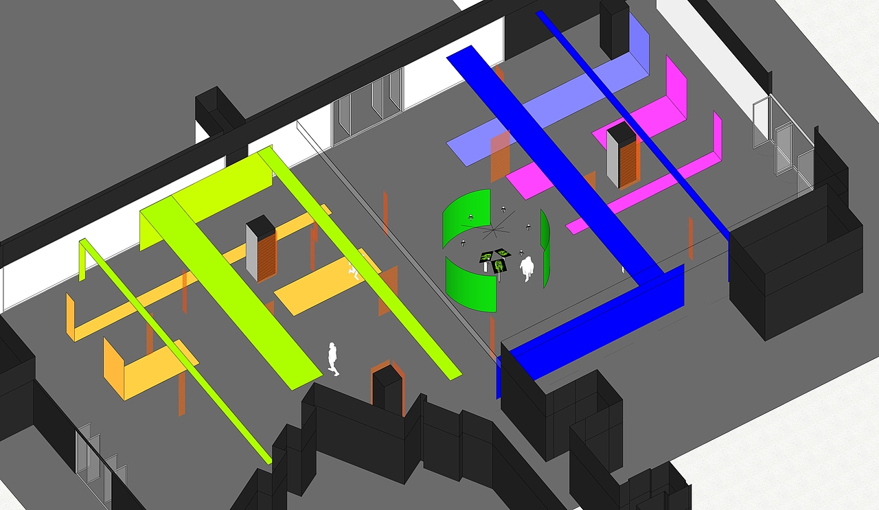 五大板块空间分布示意图