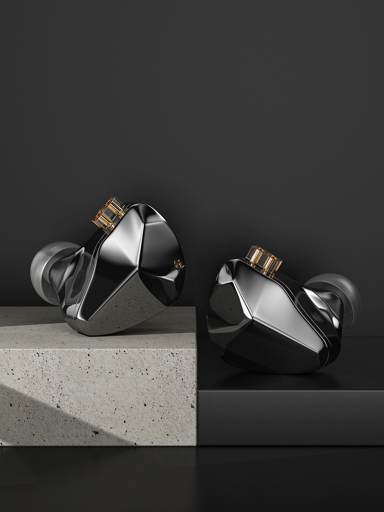 挂耳式耳机 建模渲染