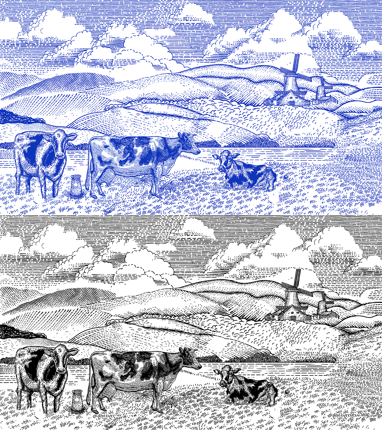 包装插画 化妆品版画 复古总结（图ZMzMyNTc3Nzk2） - 商业插画 - 站酷设计师阿道插画原创素材 - 站酷ZCOOL